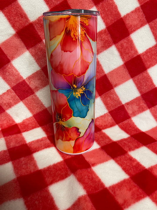 20oz Watercolor Floral